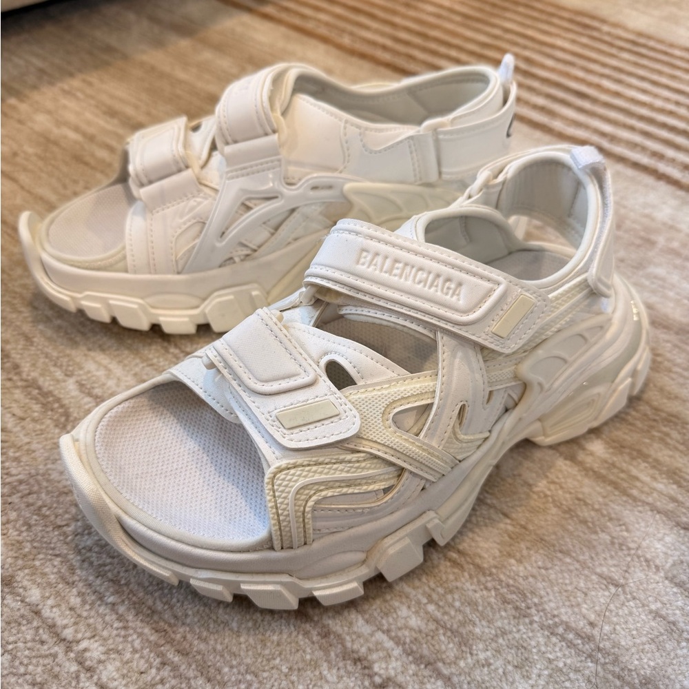 Balenciaga White Trek Sandals